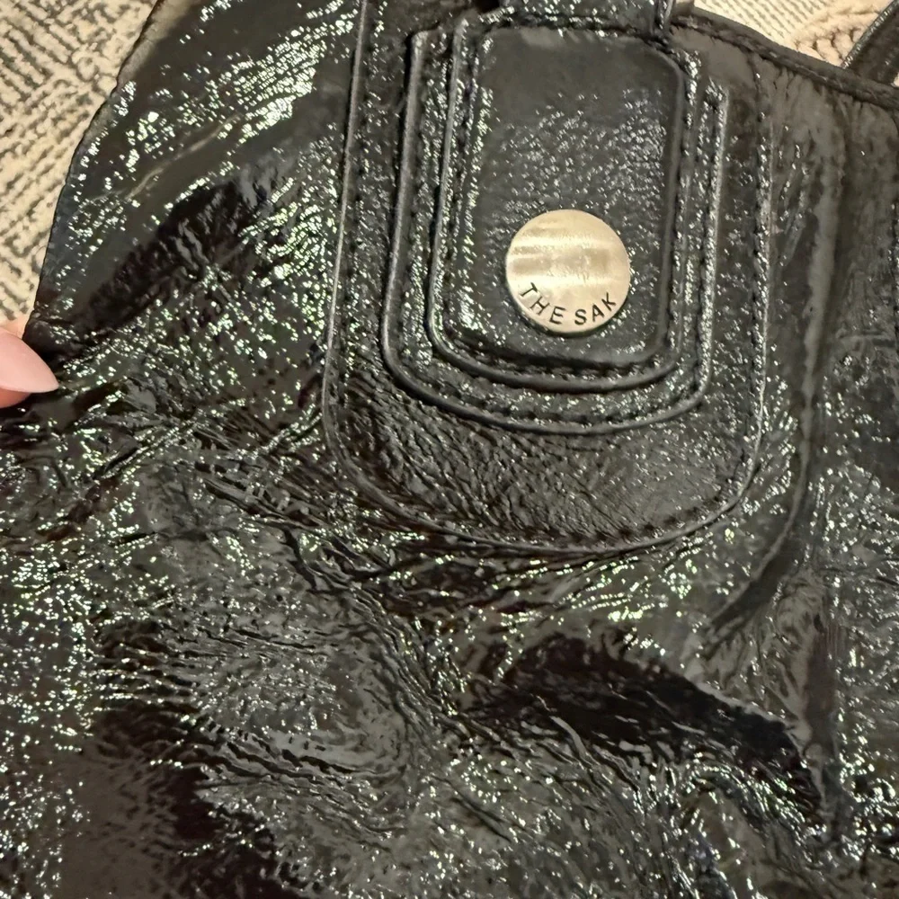 Black Patent Leather Handbag